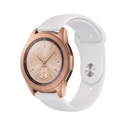 Silikonový univerzální řemínek na hodinky 20 mm bílá - COTECi