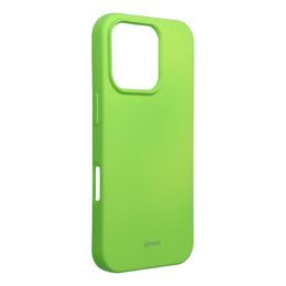 Obal / kryt na Apple iPhone 16 Pro zelený - ROAR case COLORFUL JELLY