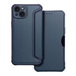 Pouzdro / obal na Apple iPhone 15 Plus modré - knížkové RAZOR Book