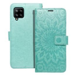 Puzdro / obal pre Samsung Galaxy A42 5G mandala zelené - kniha Forcell MEZZO Book