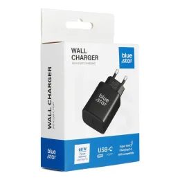 Síťová nabíječka USB C AVS 2.0 3A 60W černá - Blue Star