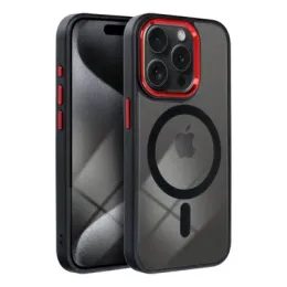 Obal / kryt na Apple iPhone 17 Pro Max červenočerný - MagCover