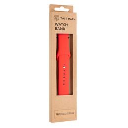 Silikonový řemínek na Apple Watch 1/2/3/4/5/6/7/SE 42/44/45mm červený - Tactical 498