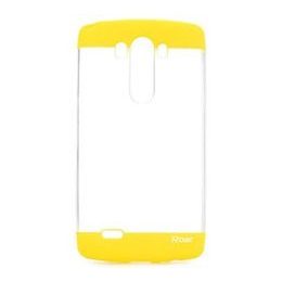 Obal / kryt pre LG G3 žltý - Roar Fit UP Clear