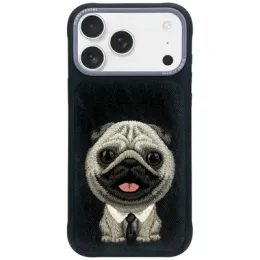Obal / kryt na Apple iPhone 17 Pro černý - NIMMY case BIG EYED PET Dog
