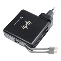Nabíjecí stanice s bezdrátovám MagSafe nabíjením 3v1 černá - Forcell F-Energy