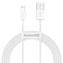 Kabel Apple Lightning 8-pin 2,4A Superior Series Fast Charging CALYS-C02 2 metry bílý - BASEUS