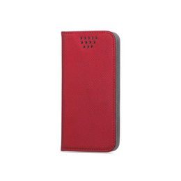 Puzdro / obal univerzálne na telefón 4,5-5,0" červené - kniha Smart Magnet