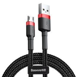 Datový kabel Micro USB 2,4A 1m červený / černý - Baseus