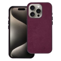 Obal / kryt na Apple iPhone 15 Pro burgundy - Woven Mag Cover