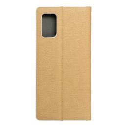 Pouzdro / obal na Samsung Galaxy A02s zlatý - Luna Book Silver
