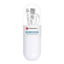 Datový kabel USB / Lightning - 1m bílý - Forcell