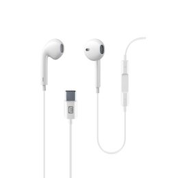 Sluchátka s konektorem USB-C - bílé - Celluarline