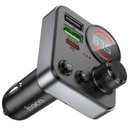 Transmiter do auta FM Radio + BT + Jack 3,5 mm černá - HOCO