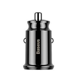 Nabíječka do auta Dual-USB 3.1A černá - BASEUS