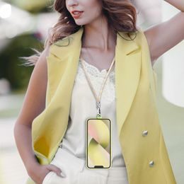 Přívěsek na telefon růžový - délka 120cm