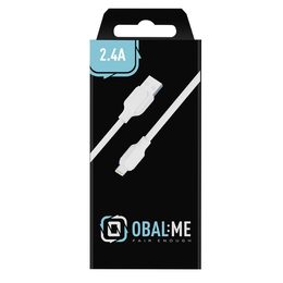 Datový / nabíjecí kabel USB-A / Lightning 1m bílý - OBAL:ME