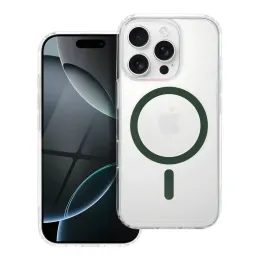 Obal / kryt na Apple iPhone 12 / 12 Pro tmavě zelený s MagSafe - Ring Mag Cover