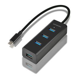 Rozbočovač / redukce AXAGON HMA-CR3A, USB 3.2 Gen 1 hub, porty 3x USB-A + čtečka karet SD/microSD, kovový, kabel USB-A 20