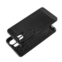 Obal / kryt na Motorola EDGE 50 Fusion černý - CARBON 2.0
