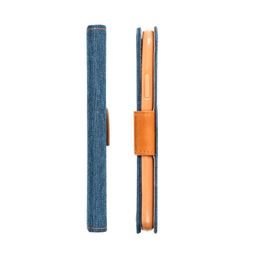 Pouzdro / obal na Xiaomi Redmi Note 12 Pro Plus 5G modré - knížkové Canvas