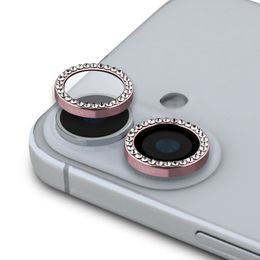 Tvrzené / ochranné sklo kamery Apple iPhone 16 / 16 Plus růžové - Guess Fixed