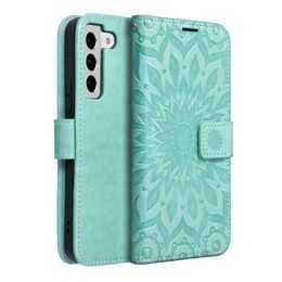 Pouzdro / obal na Samsung S22 černé / zlaté - knížkové Fancy