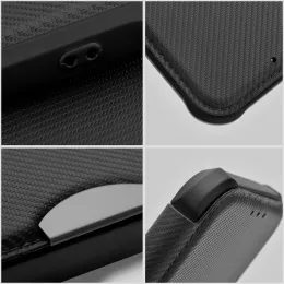 Obal / kryt na Samsung Galaxy S25 černý - carbon case
