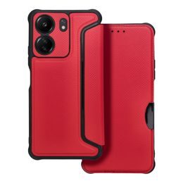 Pouzdro / Obal na Xiaomi Redmi 13C červený - knížkový RAZOR Book