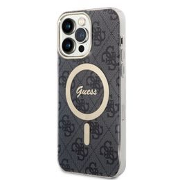 Obal / kryt na Apple iPhone 15 Pro Max černý - Magsafe - Guess