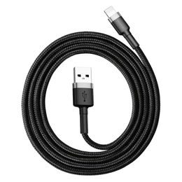 Nabíjecí a datový kabel pro iPhone USB / Lightning 1 m černo-šedý -BASEUS cafule