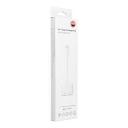 Adaptér / redukcia HF / audio + nabíjanie Lightning čierna biela