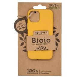 Obal / kryt na Apple iPhone 13 Pro Max, žlutý Forever Bioio