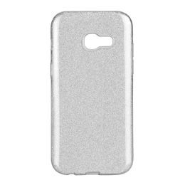 Obal / kryt pre Samsung Galaxy A3 2017 strieborný - Forcell SHINING