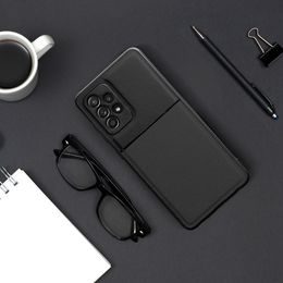 Puzdro / obal na Samsung Galaxy A35 5G čierny - kniha LUNA Book Carbon