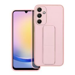 Obal / kryt na Samsung Galaxy A25 5G růžový - Forcell LEATHER Kickstand