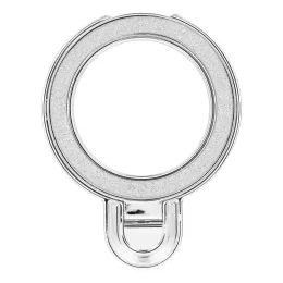 Stojan na telefon CIRCLE GLITTER - nalepovací - stříbrný