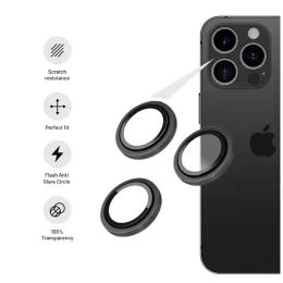 Tvrzené / ochranné sklo na kameru Apple iPhone 12 Pro - 5D Full Glue