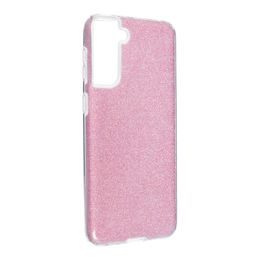 Obal / kryt na Samsung Galaxy S21 Plus růžový - Forcell Shining Case