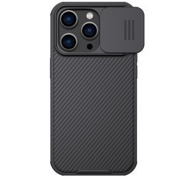Obal / kryt na Apple iPhone 14 Pro Max černý s krytkou fotoaparátů - Nillkin CamShield Pro