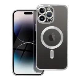 Obal / kryt na Apple iPhone 16 Plus stříbrný - ELECTRO MAG COVER