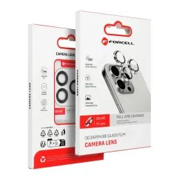 Tvrzené / ochranné sklo fotoaparátu Apple iPhone 17 Pro/17 Pro Max stříbrné - Forcell