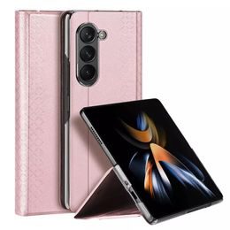Pouzdro / obal na Samsung Galaxy Z Fold5 5G růžový - knížkový DUX DUCIS
