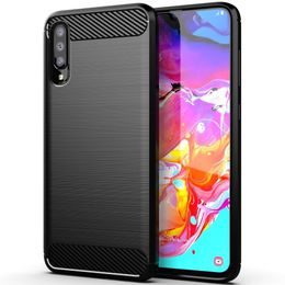 Obal / kryt na Samsung Galaxy A70 černý - Forcell CARBON