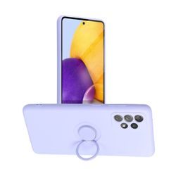 Obal / kryt na Samsung Galaxy A52 5G / A52 LTE / A52S fialový - Forcell SILICONE Ring