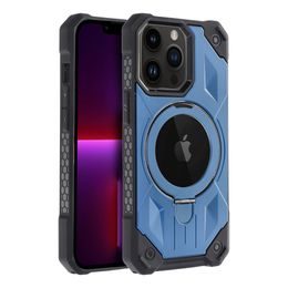 Obal / kryt na Apple iPhone 13 Pro modrý - Armor Mag Cover s MagSafe