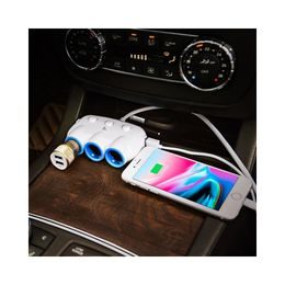 Nabíječka do auta USB-A + USB-C PD QC3.0 3A 48W šedá - HOCO