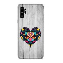 Obal / kryt pre Samsung Galaxy Note 10 vzor dreva - folklór so srdcom