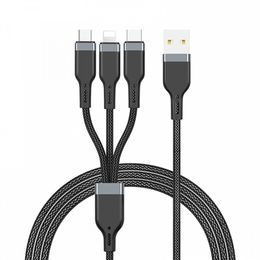 Datový kabel USB-A / USB-C 3A 1,2m černý - WiWU Platinum
