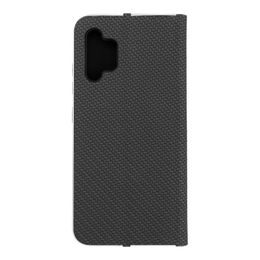 Puzdro / obal pre Samsung Galaxy A32 LTE čierne - kniha Forcell LUNA Carbon